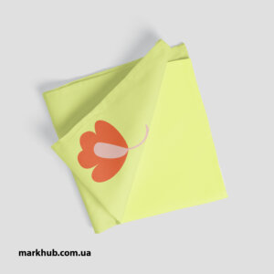 Яскравий друк на жовтому крої від друкарні markhub